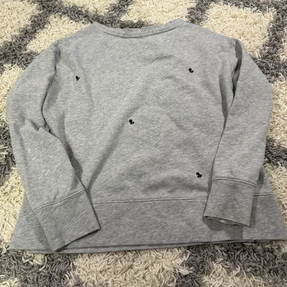 Gap Womens Grey Cotton Blend Sweatshirt Size S Flower Pattern - Picture 5 of 5